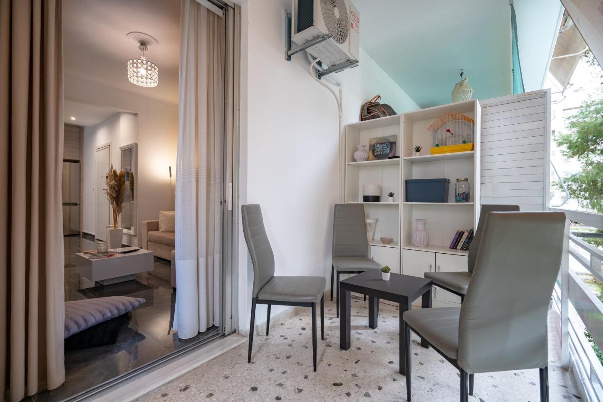 Neo Irakleio Train St. 1 Bedrm 4 Pers. Apartment Athen Eksteriør bilde