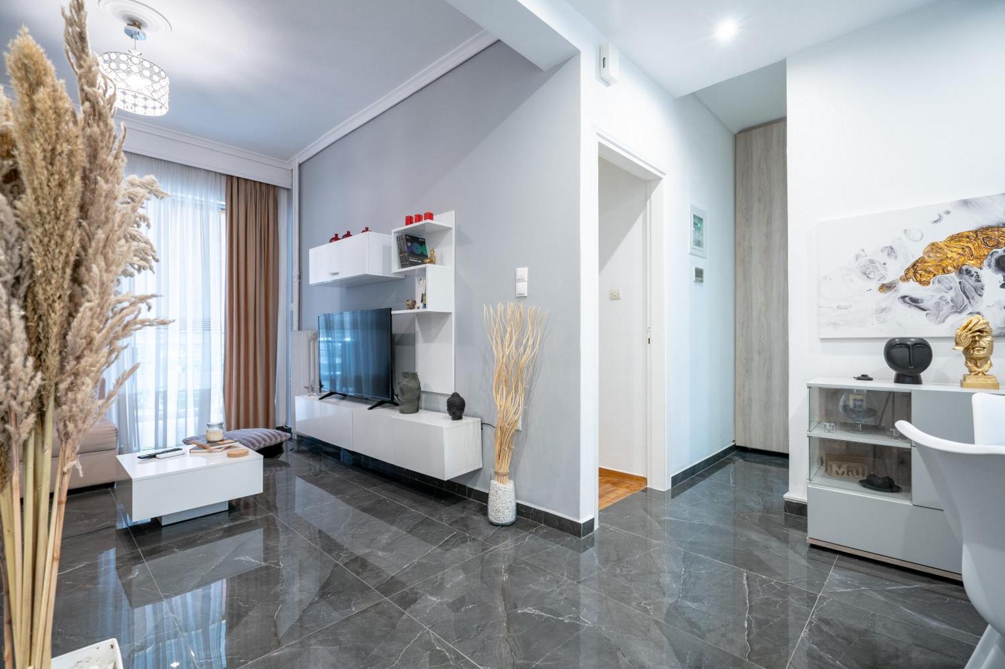 Neo Irakleio Train St. 1 Bedrm 4 Pers. Apartment Athen Eksteriør bilde