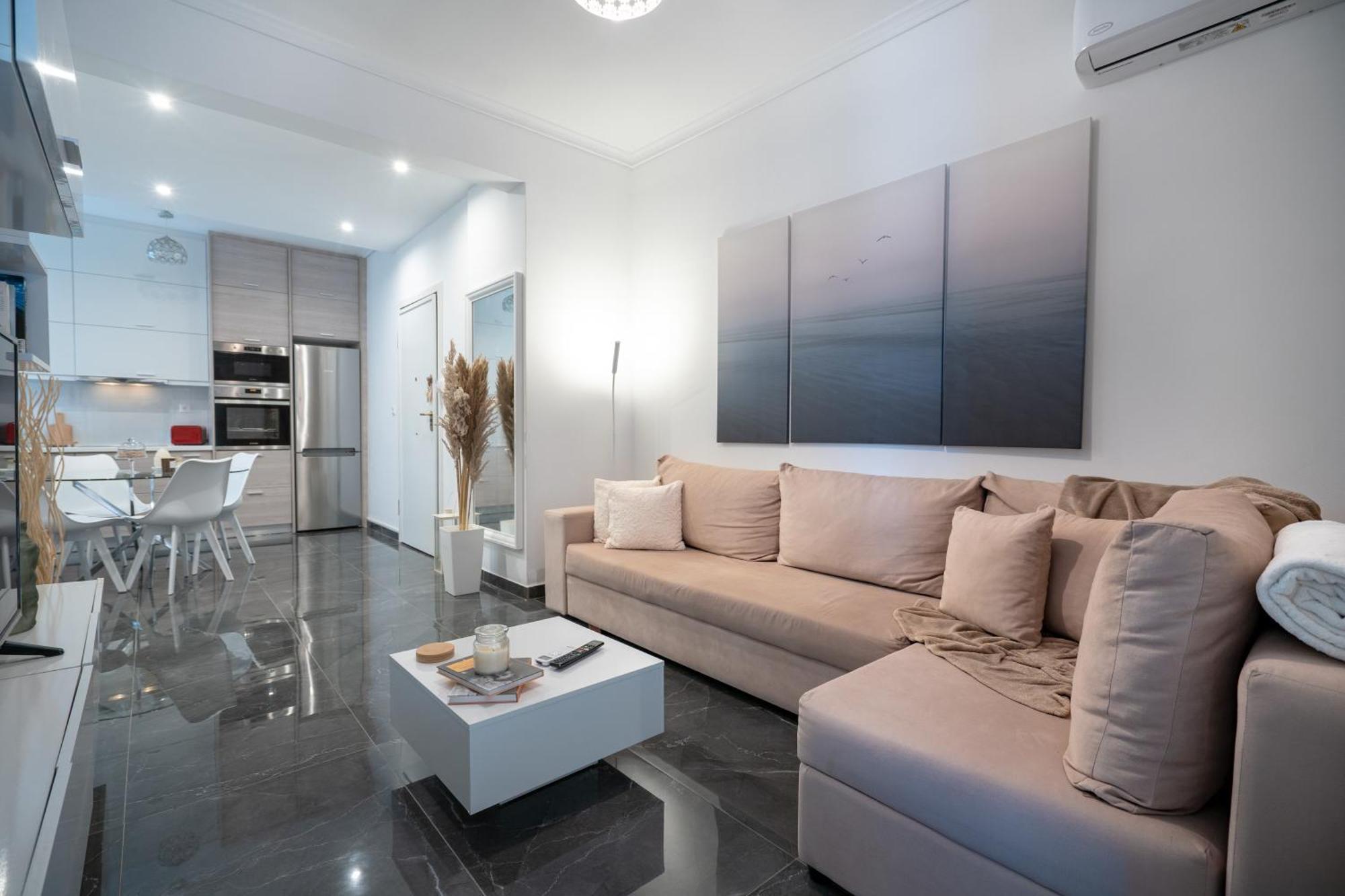 Neo Irakleio Train St. 1 Bedrm 4 Pers. Apartment Athen Eksteriør bilde