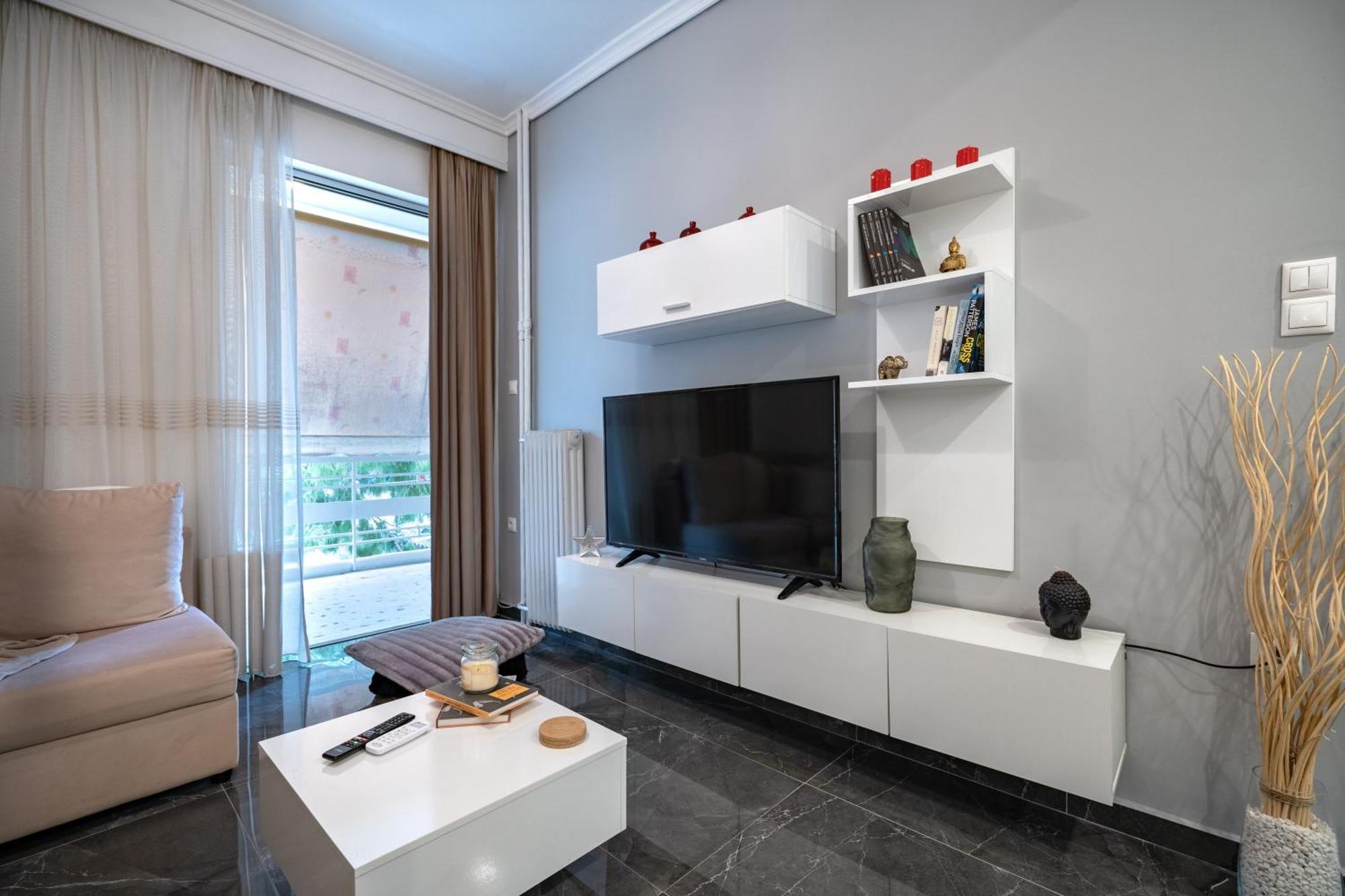 Neo Irakleio Train St. 1 Bedrm 4 Pers. Apartment Athen Eksteriør bilde
